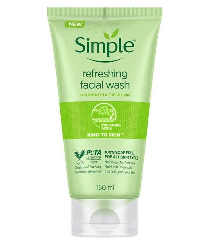 Simple Kind To Skin Refreshing Facial Wash Gel 150ml