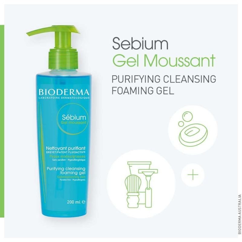 Bioderma Sébium Gel Moussant Purifying Foaming Gel 200ml Bioderma Sébium Gel Moussant Purifying Foaming Gel 200ml