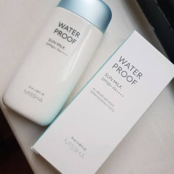 Missha All Around Safe Block Waterproof Sun Milk SPF50+/PA+++ 70ml - Image 2