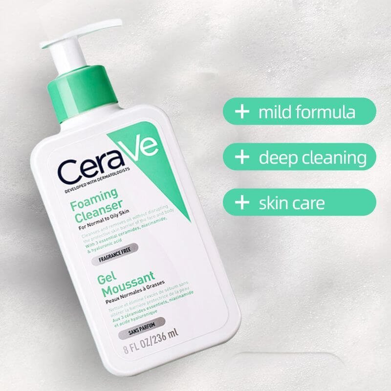 CeraVe Foaming Cleanser For Normal To Oily Skin 236ml CeraVe Foaming Cleanser For Normal To Oily Skin 236ml