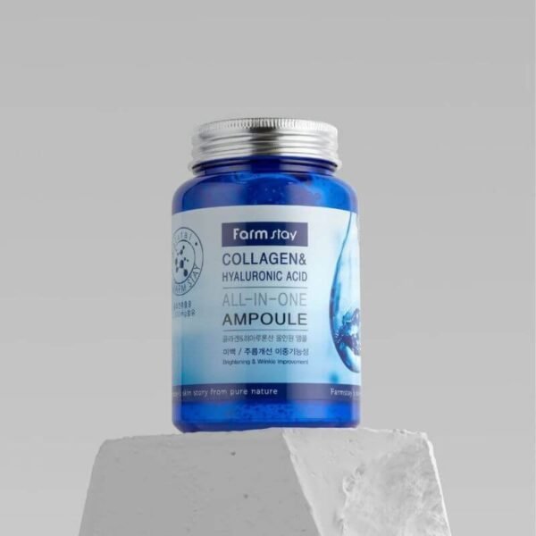 Farmstay Collagen & Hyaluronic Acid All-In-One Ampoule - 250ml - Image 3