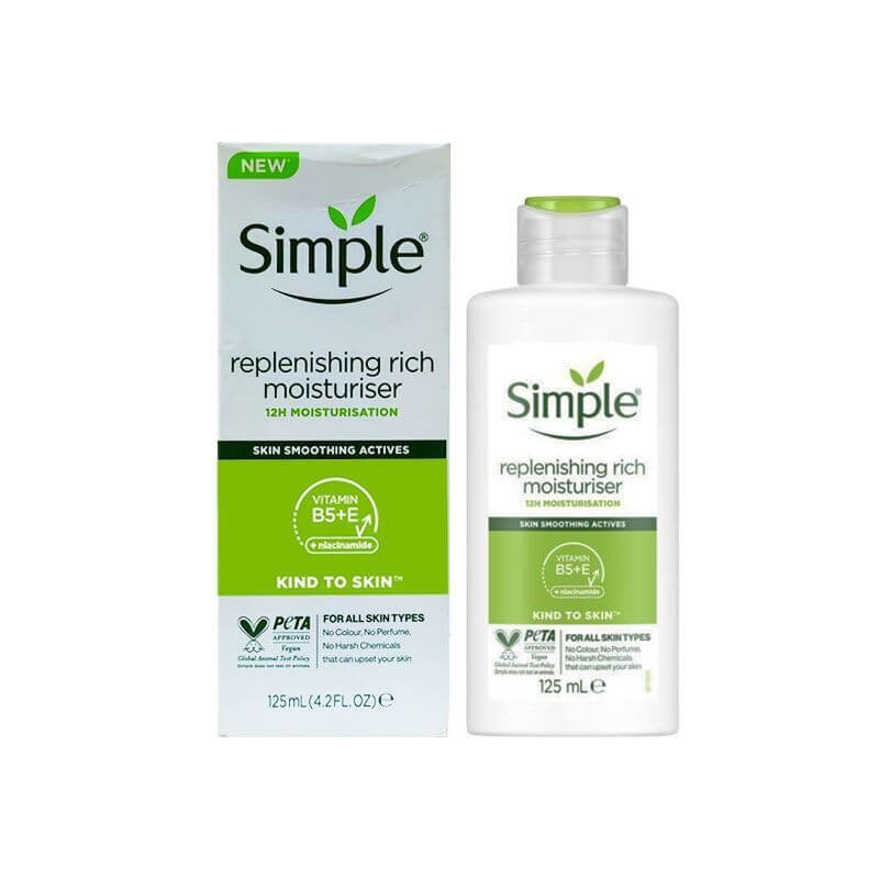 Simple Kind to Skin Replenishing Rich Moisturizer 125ml Simple Kind to Skin Replenishing Rich Moisturizer 125ml