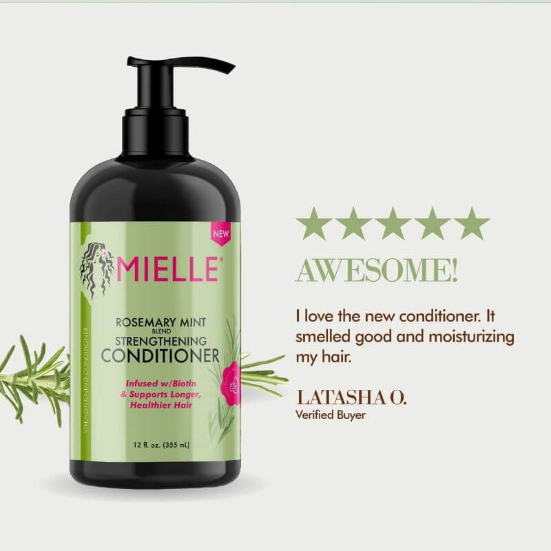 Mielle Rosemary Mint Strengthening Conditioner 355ml Mielle Rosemary Mint Strengthening Conditioner 355ml - Image 3