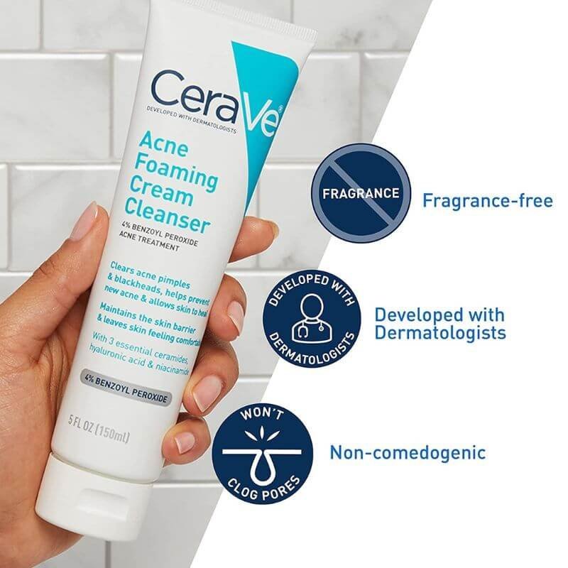 CeraVe Acne Foaming Cream Cleanser – 150ml CeraVe Acne Foaming Cream Cleanser – 150ml - Image 3
