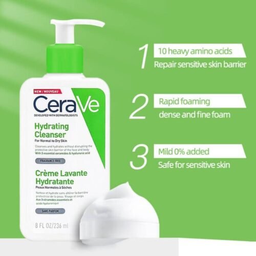CeraVe Hydrating Cleanser Normal To Dry Skin 236ml