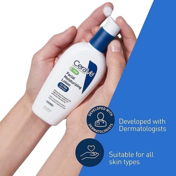 Cerave PM Facial Moisturizing Lotion Oil-Free 89ml - Image 3