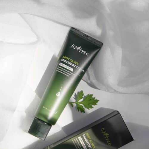 Isntree mugwort calming cream jar
