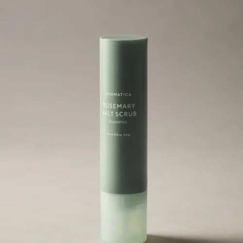 Aromatica rosemary scalp scrub shampoo bottle