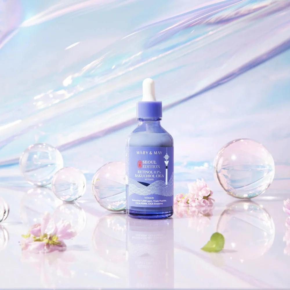 Mary&May Retinol 0.1% Bakuchiol Cica Serum 80ml Mary&May retinol cica serum bottle