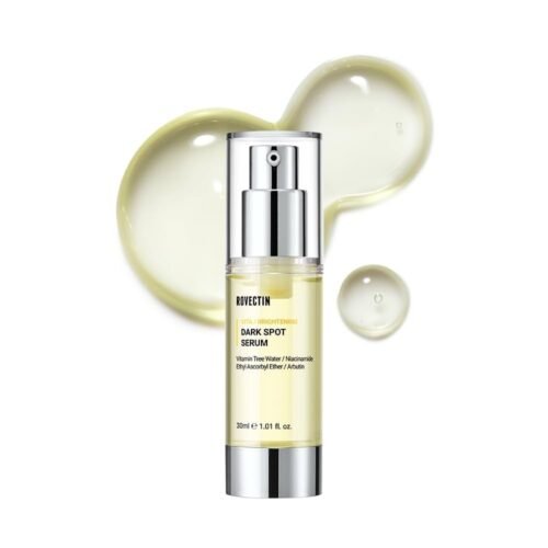Rovectin vitamin dark spot serum bottle