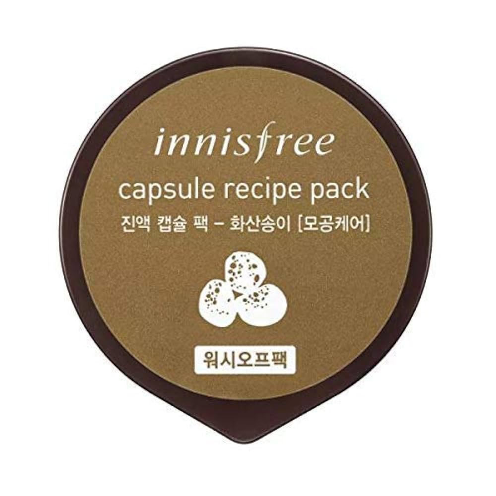 Innisfree Capsoule recipe pack volcanic- wash off 10ml Innisfree Volcanic Capsule Pack container