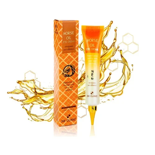 3W Clinic horse oil eye cream tube