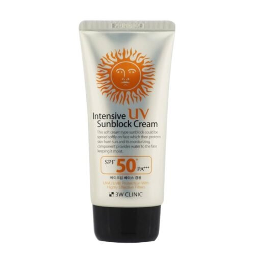 3W Clinic UV sunblock cream tube