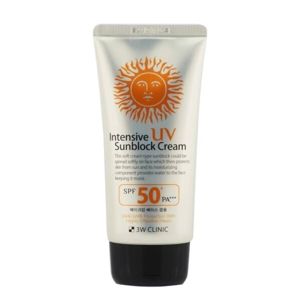 3W Clinic UV sunblock cream tube