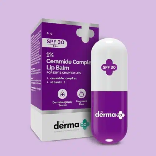 The Derma Co lip balm tube