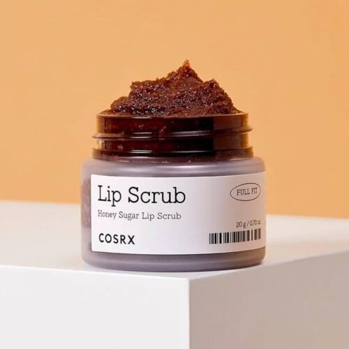 Cosrx lip scrub jar with honey and sugar