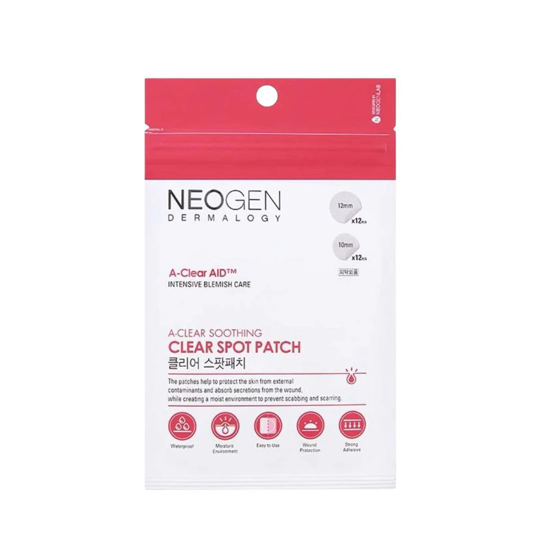 NEOGEN Dermalogy A-Clear Soothing Clear Spot Patch 24ea NEOGEN A-Clear Acne Patch packet