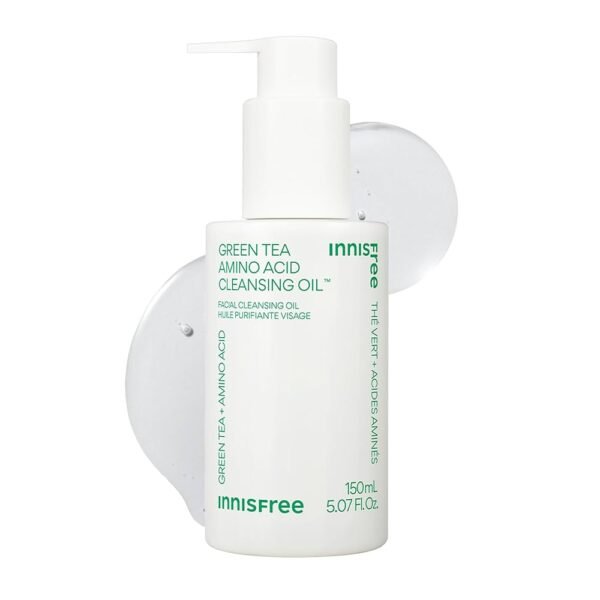 Innisfree green tea amino cleansing oil bottle