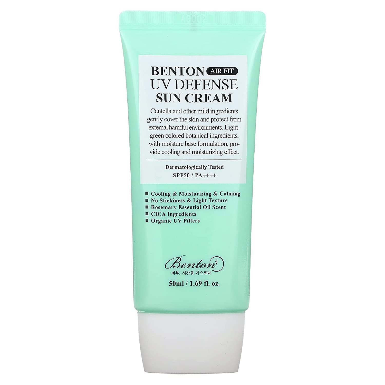 Benton Air Fit UV defense Sun Cream SPF50+/PA++++ 50ml Benton Air Fit Sun Cream tube