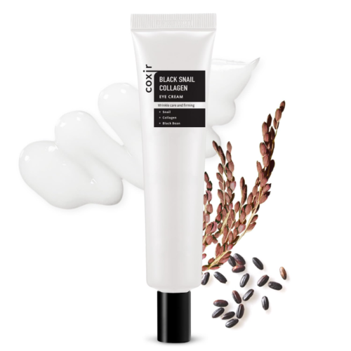 Coxir Black Snail Eye Cream tube for anti-aging care