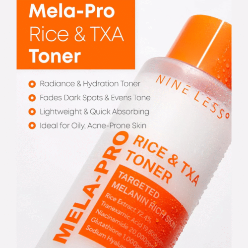 Nineless brightening toner bottle