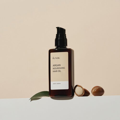 iUNIK argan hair oil bottle
