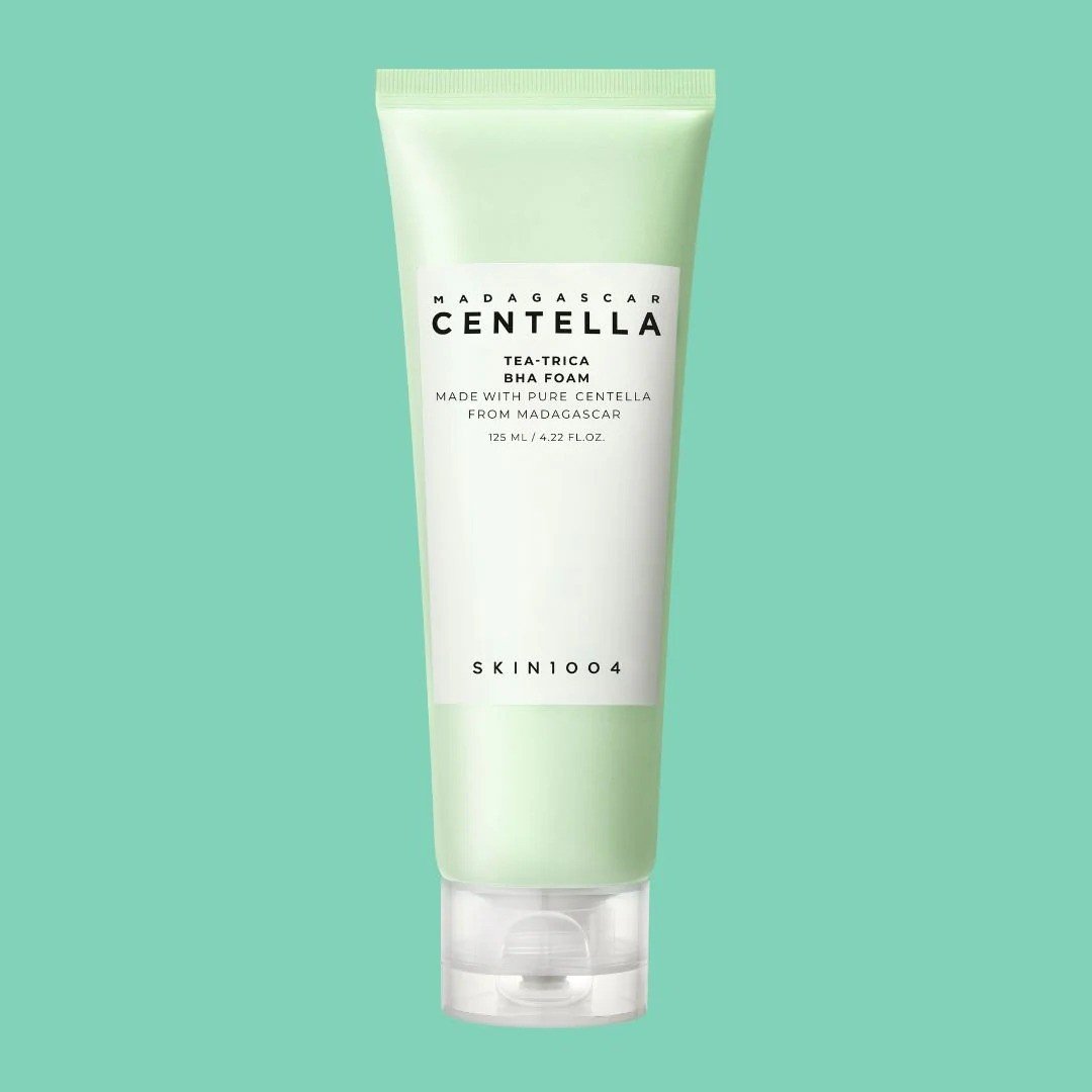 SKIN1004 Madagascar Centella Tea-Trica Bha Foam 125ml SKIN1004 Tea-Trica BHA foam cleanser tube
