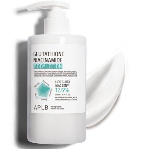 APLB body lotion with glutathione and niacinamide