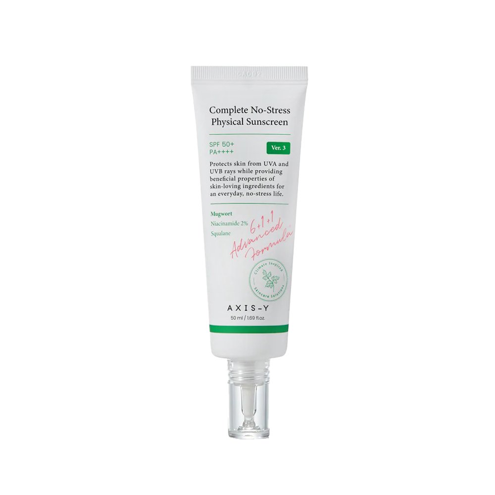 Axis-Y Complete No-Stress Physical Sunscreen 50ml AXIS-Y No-Stress Sunscreen tube