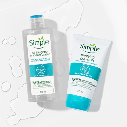 Oil and gel cleansers for acne-prone skin