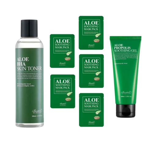Benton acne care set with toner, serum, and cream