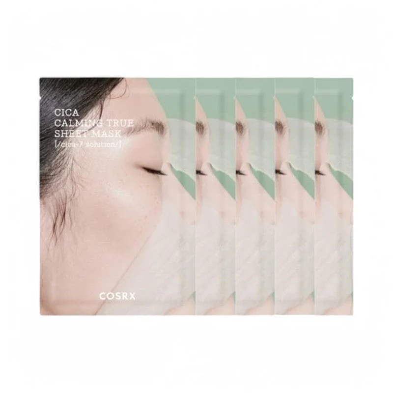 Cosrx Pure Fit Cica Calming True Sheet Mask 21ml (5pcs Combo) Cosrx Cica Calming Sheet Mask set