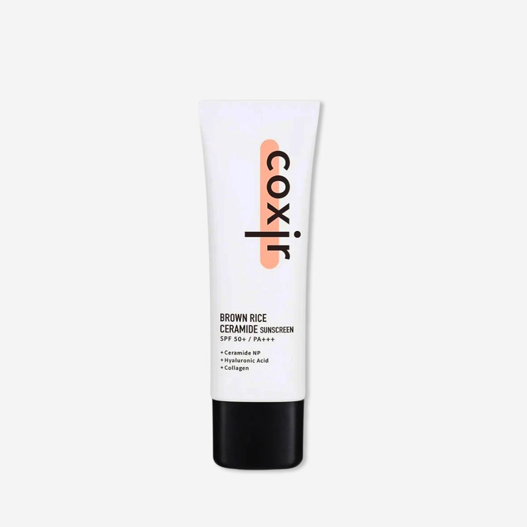 Coxir Brown Rice Ceramide Sunscreen SPF50+ PA+++ 50ml Coxir brown rice sunscreen tube