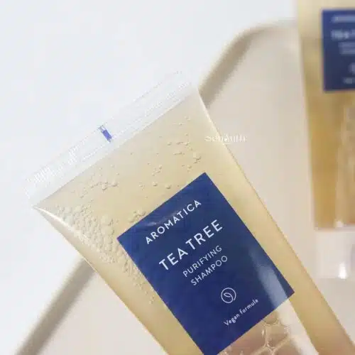 Aromatica tea tree scalp shampoo bottle