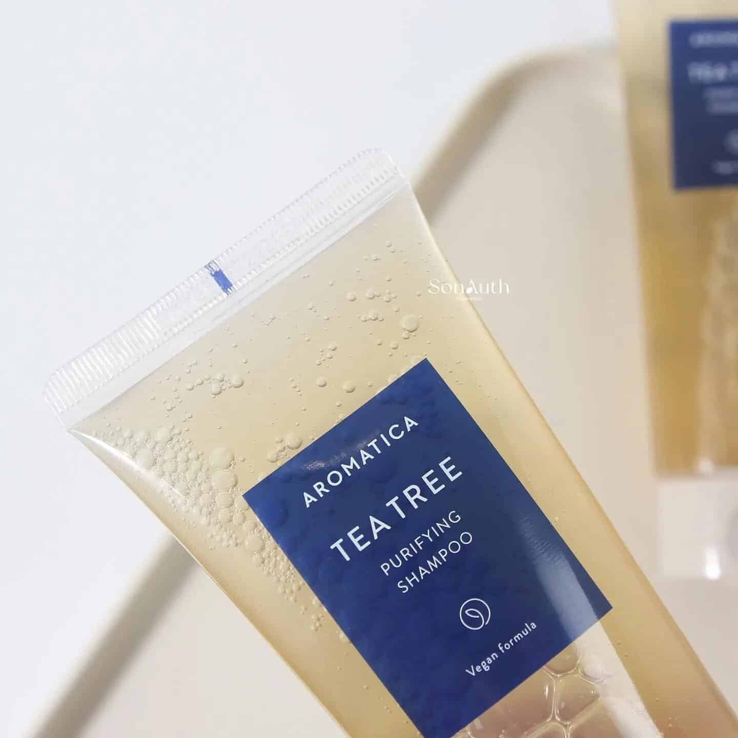 Aromatica Tea Tree Purifying Shampoo 180ml Aromatica tea tree scalp shampoo bottle