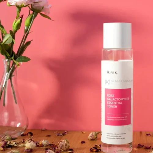 IUNIK Rose Galactomyces Toner bottle