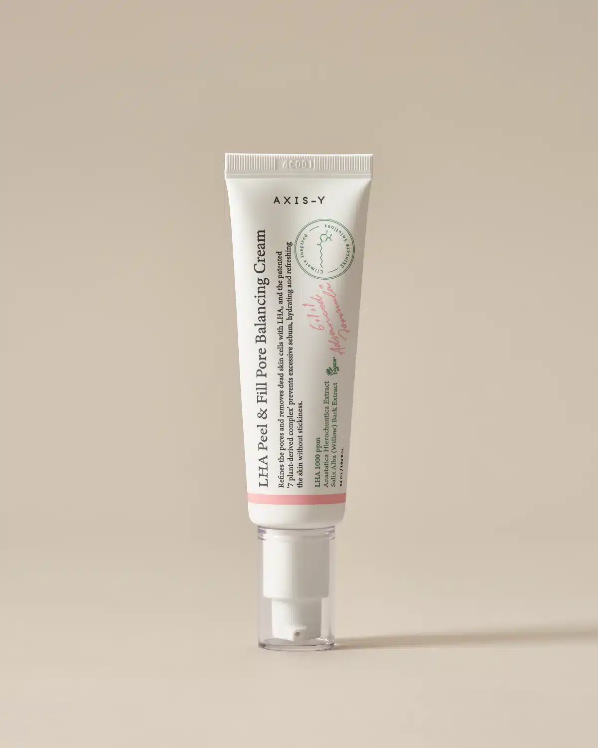 AXIS-Y LHA Peel & Fill Pore Balancing Cream 50ml AXIS-Y pore balancing cream tube