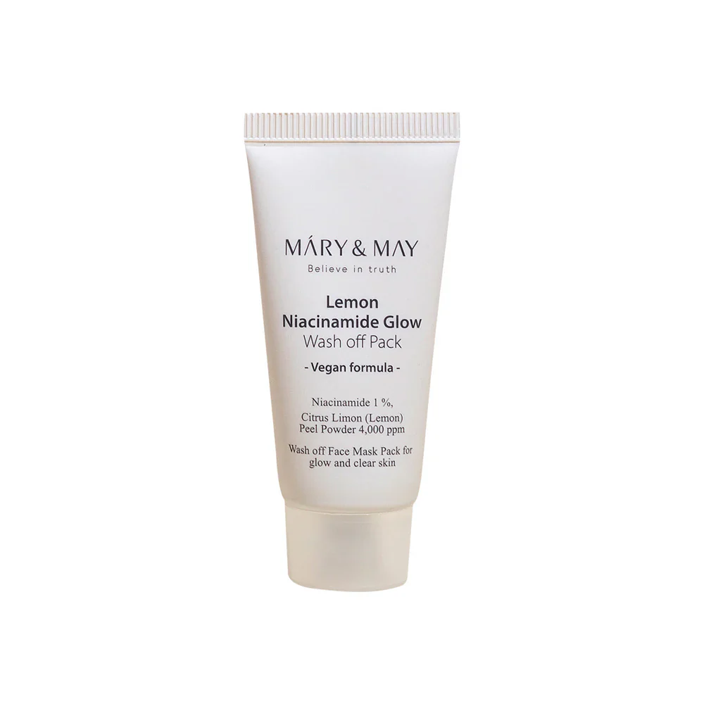 Mary&May Lemon Niacinamide Glow Wash off Pack 30g Mary & May lemon clay mask jar