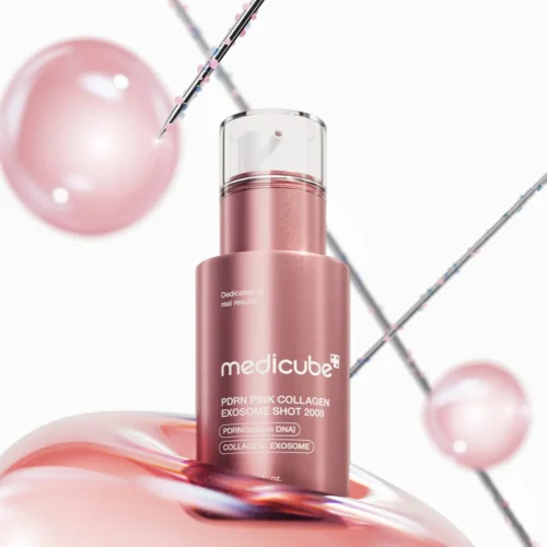 Medicube pink exosome serum bottle
