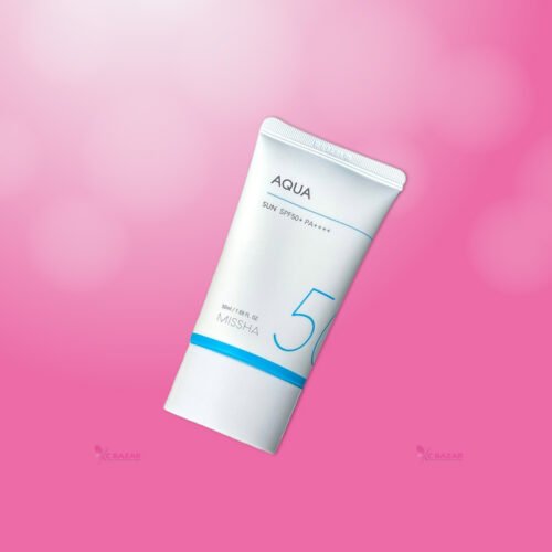 Missha Aqua Sun Gel bottle with SPF50+ PA++++