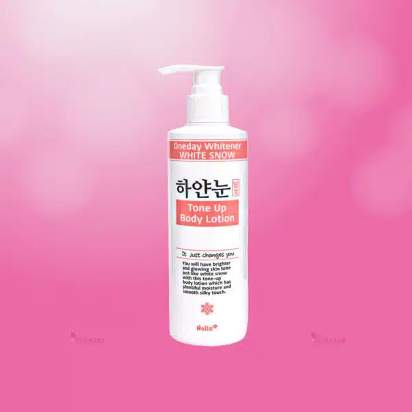 Nella white snow tone-up lotion bottle
