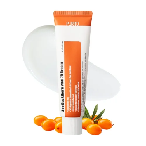 Purito Sea Buckthorn Cream tube with brightening formula