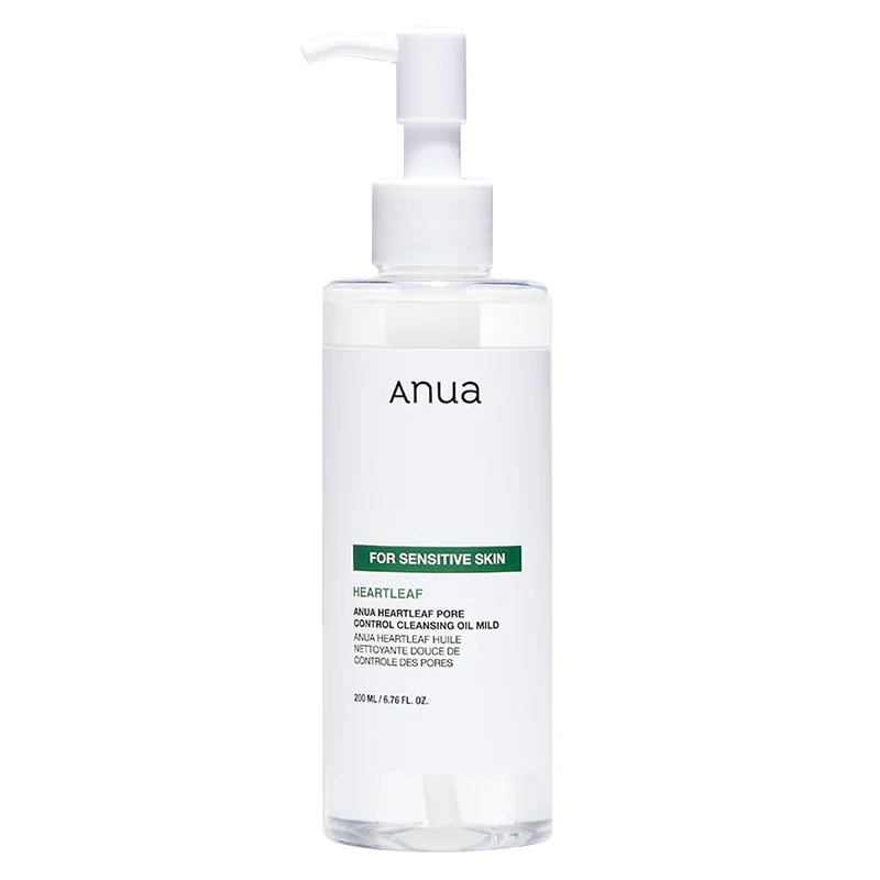 Anua Heartleaf Pore Control Cleansing Oil Mild 200ml Anua Heartleaf cleansing oil bottle