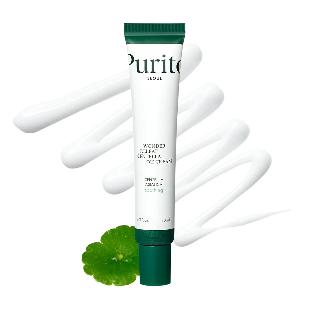 Purito Wonder Releaf Centella Eye Cream 30ml Purito Centella Eye Cream tube for soothing care