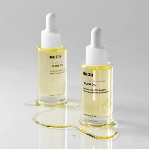 Rovectin glow facial oil bottle
