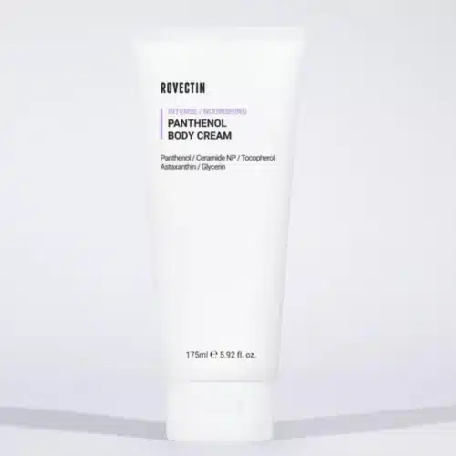 Rovectin panthenol body cream tube