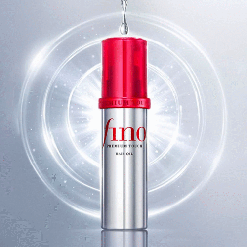 Shiseido Fino hair oil bottle