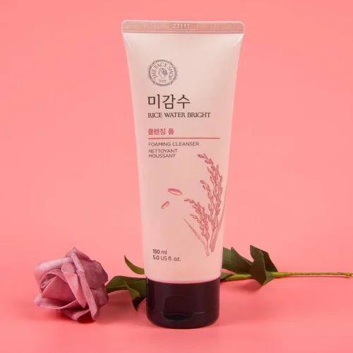 Rice Water Bright Cleansing Foam tube by The Face Shop