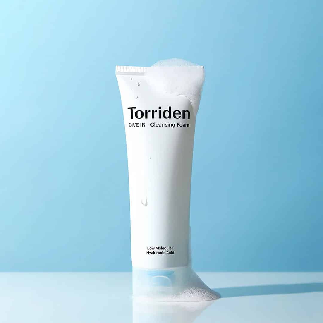 Torriden Dive In Low Molecular Hyaluronic Acid Cleansing Foam 150ml Torriden Dive In cleansing foam tube