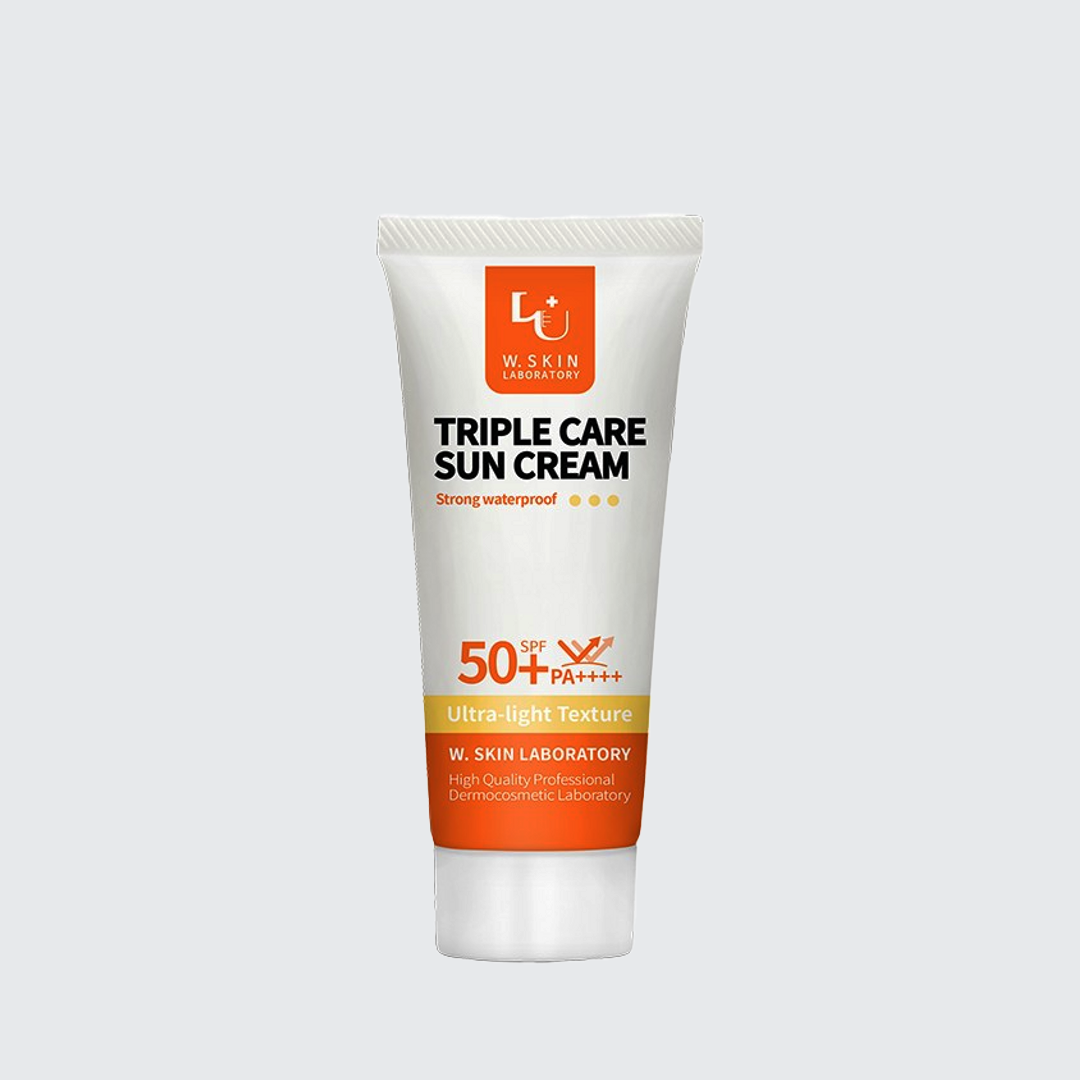 W.Skin Laboratory Triple Care Sun Cream SPF50+ PA++++ 60ml W.Skin Laboratory triple care sunscreen tube